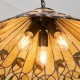 Interiors1900-64194 - Jamelia - Satin Black 3 Light Pendant with Tiffany Glass