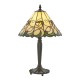 Interiors1900-64195 - Jamelia - Tiffany Glass & Dark Bronze Small Table Lamp