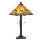 Interiors1900-64197 - Jamelia - Tiffany Glass & Dark Bronze Medium Table Lamp