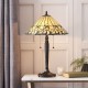 Interiors1900-64197 - Jamelia - Tiffany Glass & Dark Bronze Medium Table Lamp