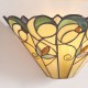 Interiors1900-64198 - Jamelia - Tiffany Glass & Black Wall Lamp