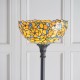 Interiors1900-64208 - Josette - Tiffany Glass & Dark Bronze Floor Lamp