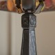 Interiors1900-64229 - Lelani - Tiffany Glass & Matt Black Mini Table Lamp