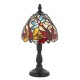 Interiors1900-64246 - Lorette - Tiffany Glass & Dark Bronze Mini Table Lamp