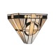 Interiors1900-64267 - Metropolitan - Tiffany Glass & Matt Black Wall Lamp