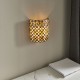 Interiors1900-64280 - Mille Feux - Tiffany Glass & Matt Black Wall Lamp