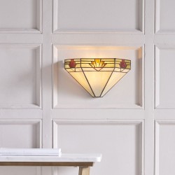 Nevada - Tiffany Glass & Black Wall Lamp Nevada - Tiffany Glass & Black Wall Lamp