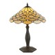 Interiors1900-64301 - Pearl - Tiffany Glass & Dark Bronze Table Lamp