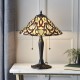 Interiors1900-64321 - Ruban - Tiffany Glass & Dark Bronze Medium Table Lamp