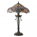 Sullivan - Tiffany Glass & Dark Bronze Medium Table Lamp Sullivan - Tiffany Glass & Dark Bronze Medium Table Lamp