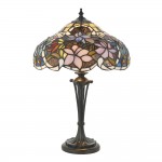Sullivan - Tiffany Glass & Dark Bronze Small Table Lamp Sullivan - Tiffany Glass & Dark Bronze Small Table Lamp