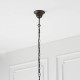 Interiors1900-66148 - Dragonfly - Satin Black 3 Light Pendant with Tiffany Glass
