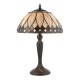 Interiors1900-70366 - Brooklyn - Tiffany Glass & Dark Bronze Small Table Lamp