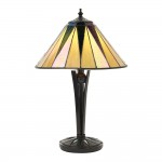 Dark Star - Tiffany Glass & Black Table Lamp Dark Star - Tiffany Glass & Black Table Lamp