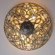 Ceiling Lights - Ashton - Tiffany Glass & Dark Bronze Medium Flush Interiors1900-70700 - Ashton - Tiffany Glass & Dark Bronze Medium Flush