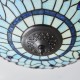 Interiors1900-70722 - Dragonfly - Tiffany Glass & Dark Bronze Flush