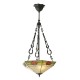 Ceiling Lights - Nevada - Tiffany Glass & Dark Bronze 3 Light Pendant Interiors1900-70739 - Nevada - Tiffany Glass & Dark Bronze 3 Light Pendant