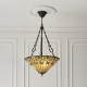 Ceiling Lights - Jamelia - Tiffany Glass & Dark Bronze Large Pendant Interiors1900-70742 - Jamelia - Tiffany Glass & Dark Bronze Large Pendant