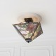 Interiors1900-70767 - Lelani - Tiffany Glass & Dark Bronze Medium Flush