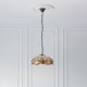 Ceiling Lights - Dragonfly Beige - Tiffany Glass & Dark Bronze Pendant Interiors1900-70824 - Dragonfly Beige - Tiffany Glass & Dark Bronze Pendant