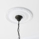 Interiors1900-70824 - Dragonfly Beige - Satin Black 3 Light Pendant with Tiffany Glass