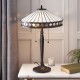 Interiors1900-70935 - Fargo - Tiffany Glass & Dark Bronze 2 Light Table Lamp