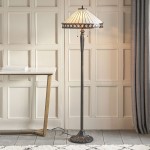 Fargo - Tiffany Glass & Dark Bronze 2 Light Floor Lamp Fargo - Tiffany Glass & Dark Bronze 2 Light Floor Lamp