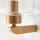 - Travi - White Volakas Marble Wall Lamp with Clear Glass Endon-120660 - Travi - White Volakas Marble Wall Lamp with Clear Glass