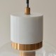 - Travi - White Volakas Marble Pendant with Clear Glass Endon-120661 - Travi - White Volakas Marble Pendant with Clear Glass