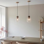 Travi Ribbed - Dark Brown Emperador Marble Pendant with Clear Ribbed Glass Travi Ribbed - Dark Brown Emperador Marble Pendant with Clear Ribbed Glass