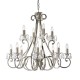 - Oksana - Polished Nickel 12 Light Chandelier with Crystal Endon-UL1P12N - Oksana - Polished Nickel 12 Light Chandelier with Crystal