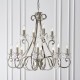 - Oksana - Polished Nickel 12 Light Chandelier with Crystal Endon-UL1P12N - Oksana - Polished Nickel 12 Light Chandelier with Crystal