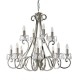 - Oksana - Polished Nickel 12 Light Chandelier with Crystal Endon-UL1P12N - Oksana - Polished Nickel 12 Light Chandelier with Crystal