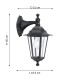 Eglo-22467 - Laterna 4 - Traditional Black Downlight Wall Lamp