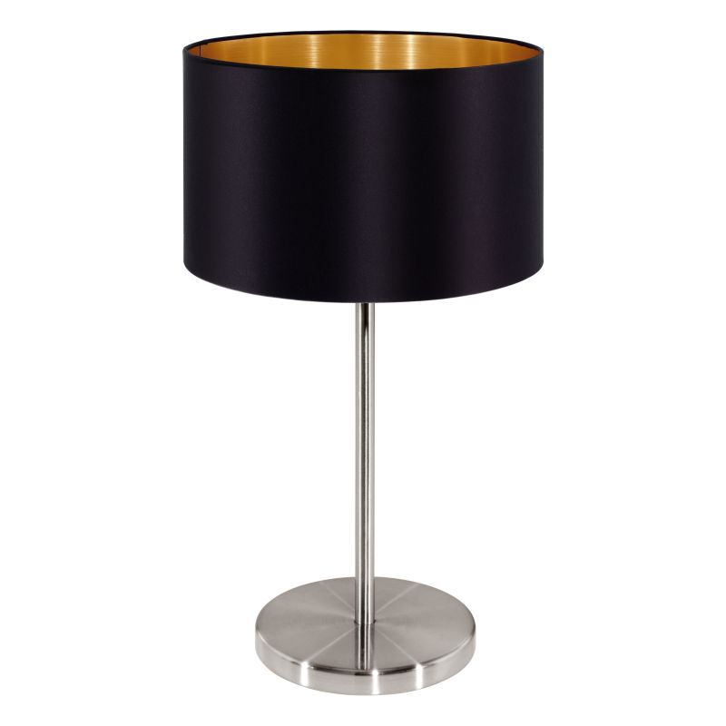 Eglo-31627 - Maserlo - Black & Gold with Nickel Table Lamp