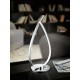 Eglo-31997 - Roncade - LED Polished Chrome & White 2 Light Table Lamp