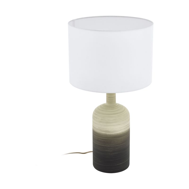 Table & Floor Lamp - Azbarren - White Shade & Ceramic Table Lamp Eglo-39753 - Azbarren - White Shade & Ceramic Table Lamp