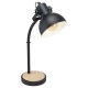 Eglo-43165 - Lubenham - Black & Wood Table Lamp