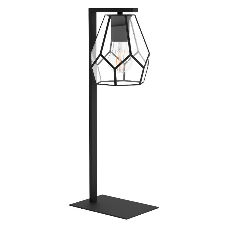 Eglo-43646 - Mardyke - Clear Glass & Black Table Lamp