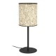 Eglo-43938 - Butterburn - Black Table Lamp with Birch Leaves Shade