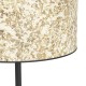 Eglo-43939 - Butterburn - Black Floor Lamp with Birch Leaves Shade