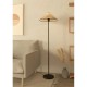 Eglo-43945 - Oxpark - Black Floor Lamp with Bamboo Leaves Shade