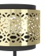 Eglo-43982 - Sandbach - Black Table Lamp with Black & Brass Shade