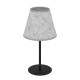 Eglo-43986 - Alsager - Black Table Lamp with Grey Felt Shade