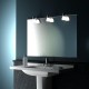 Eglo-85832 - Sticker - White Glass & Chrome Mirror Light