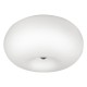 Eglo-86812 - Optica - Medium White Opal Glass & Nickel Flush