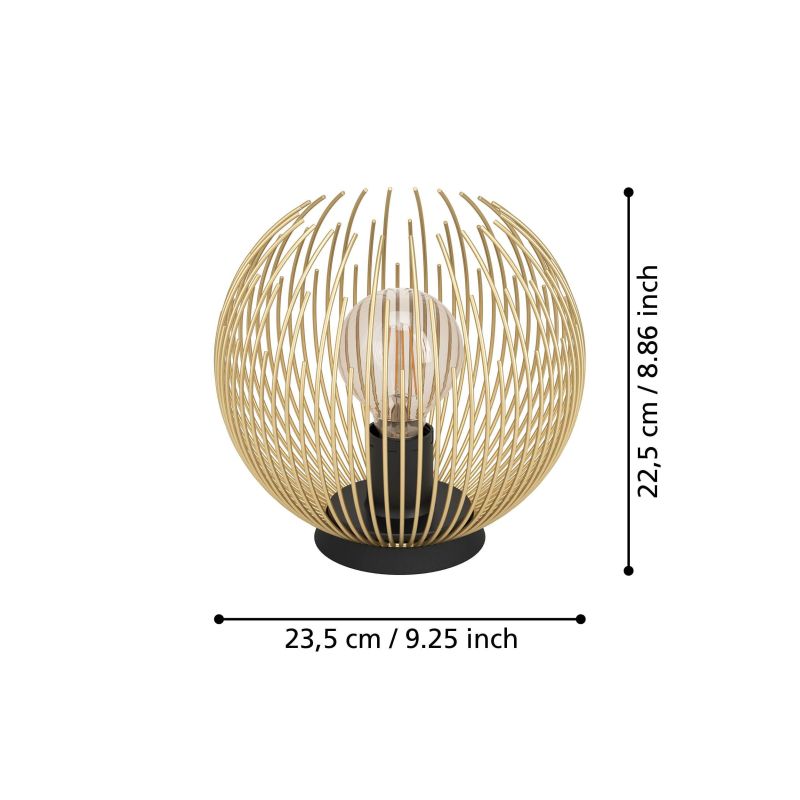Eglo-900168 - Venezuela - Gold & Black Table Lamp