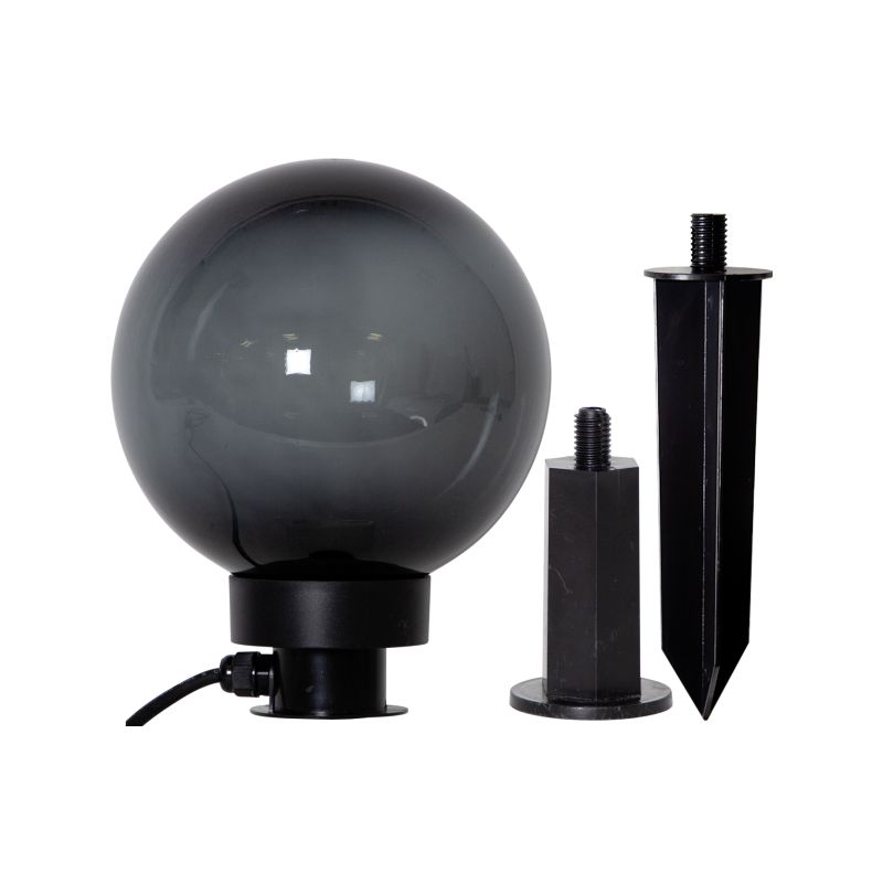 Eglo-900201 - Monterollo - Smoky & Black Plug-in Globe Ø 20 Post/Spike Spot