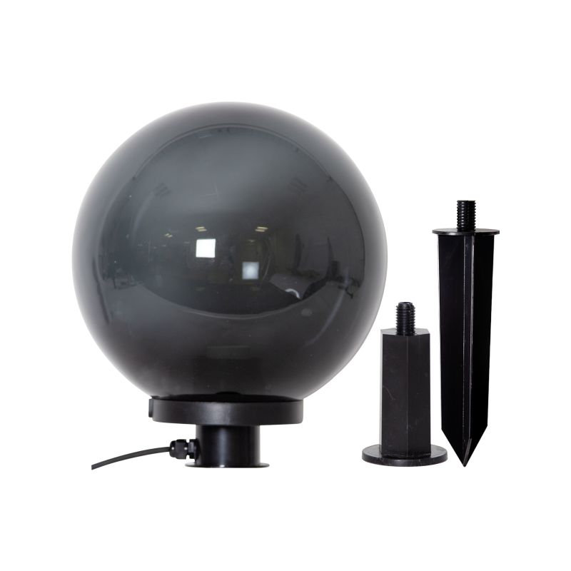 Eglo-900202 - Monterollo - Smoky & Black Plug-in Globe Ø 30 Post/Spike Spot