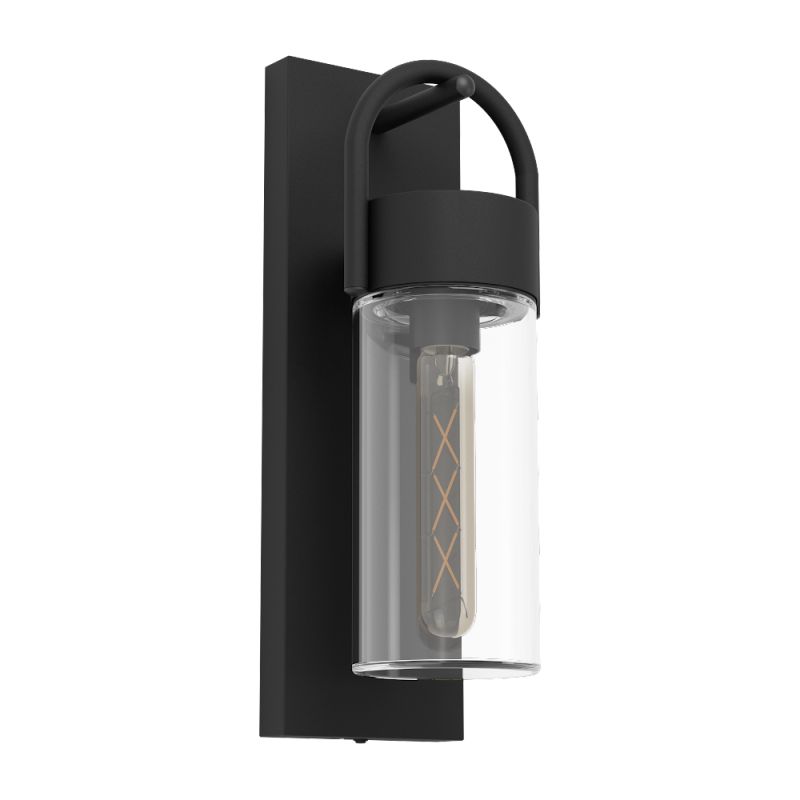 Eglo-900285 - Carraro - Clear Glass & Black Wall Lamp